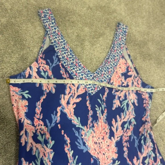 Lilly Pulitzer Blue and Pink Maxi Dress - Picture 6 of 8